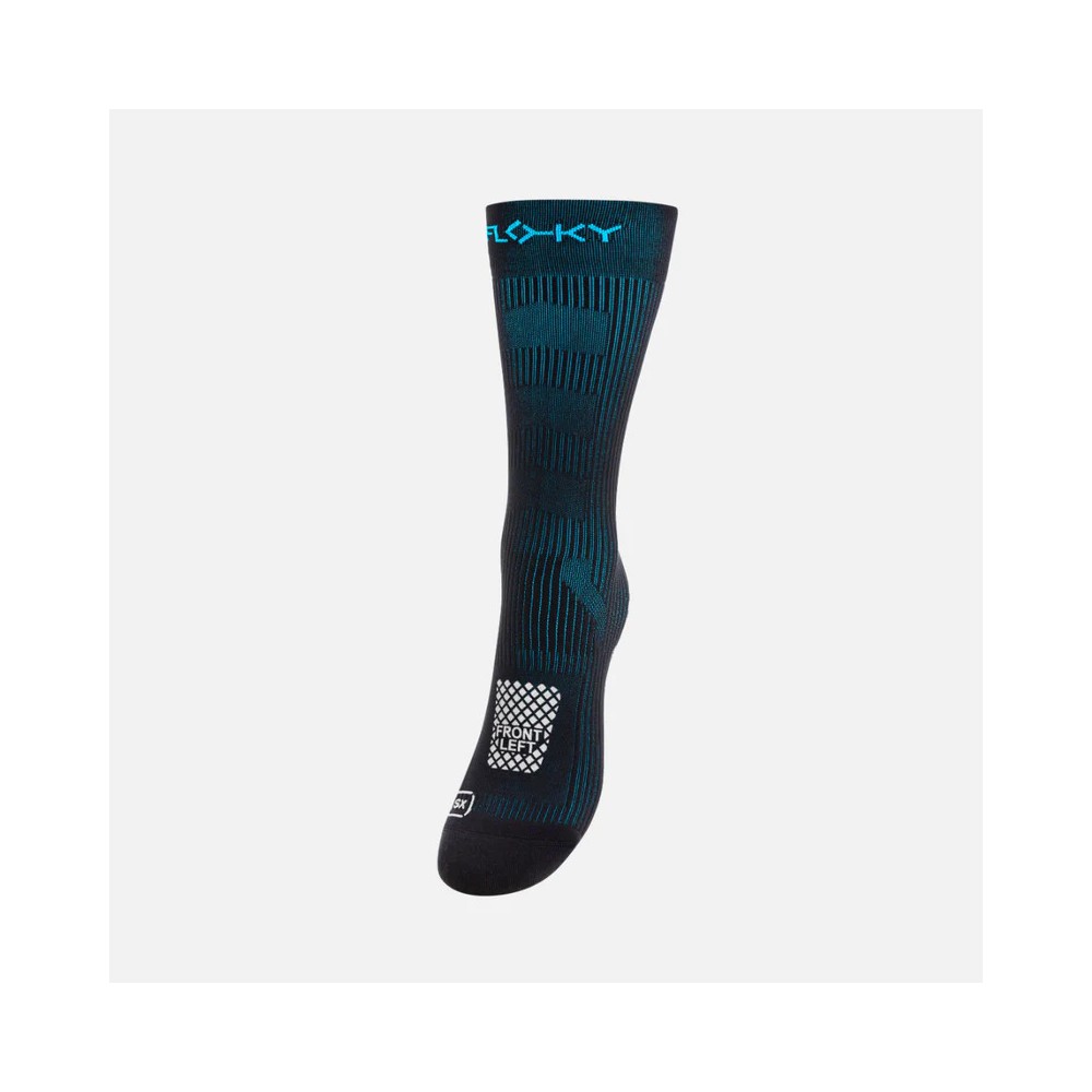CALZA RUN MEDIUM FLOKY NERA AZZURRO