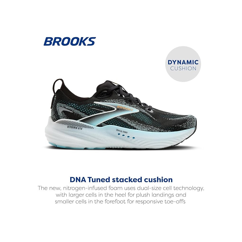 BROOKS GLYCERIN GTS 22 UOMO BLACK ATOMIZER...