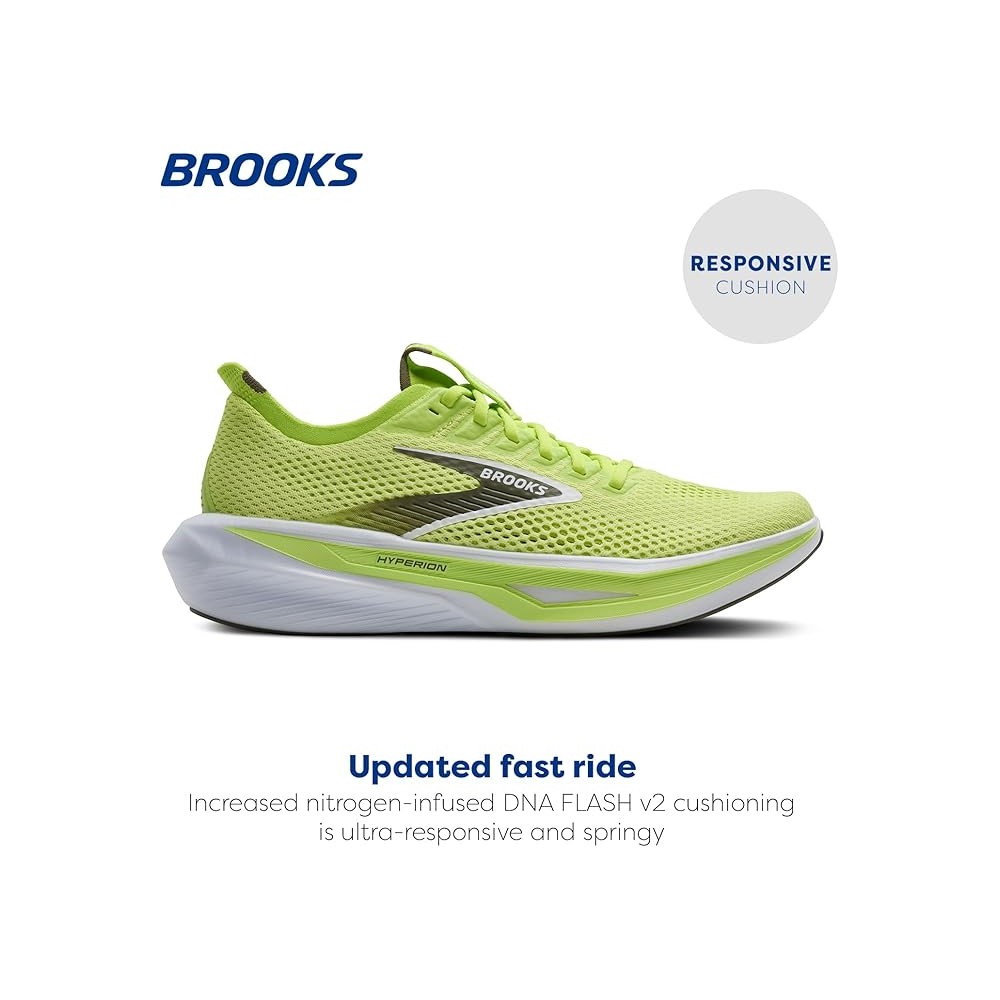 BROOKS HYPERION 3 UOMO SUNNY LIME OLIVE WHITE
