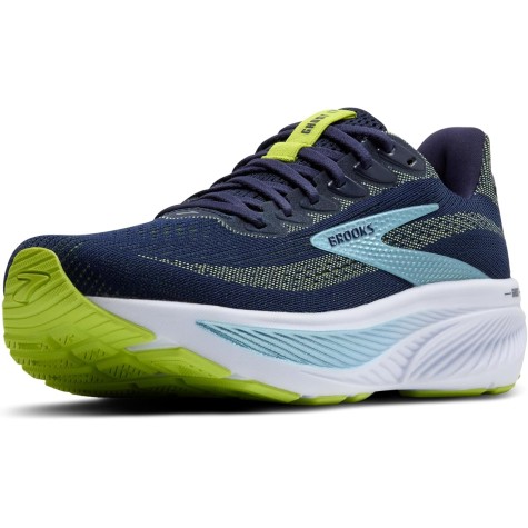 BROOKS GHOST 17 UOMO PPEACOAT LIME BLUE