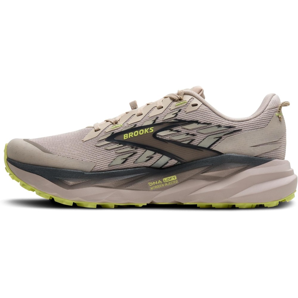 BROOKS CASCADIA 19 UOMO CHATEAU EBONY SUNNY LIME