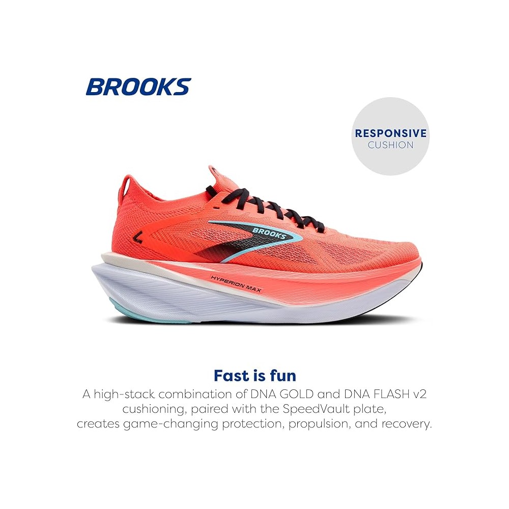 BROOKS HYPERION MAX 3 UOMO COCONUT FIERY CORAL...