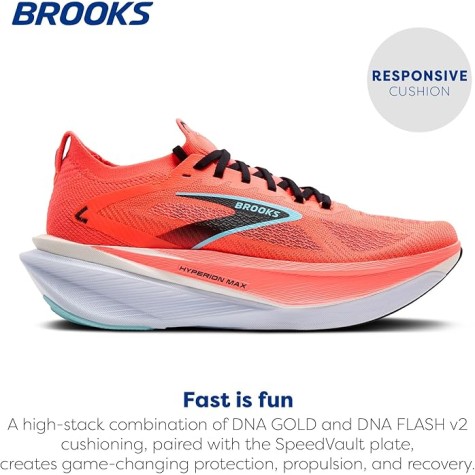 BROOKS HYPERION MAX 3 UOMO COCONUT FIERY CORAL ATOMIZER