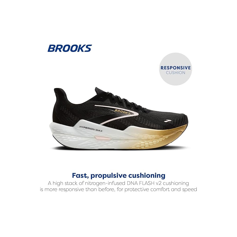 BROOKS UOMO HYPERION MAX 2 BLACK GOLD PINK