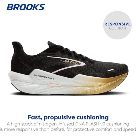 BROOKS UOMO HYPERION MAX 2 BLACK GOLD PINK