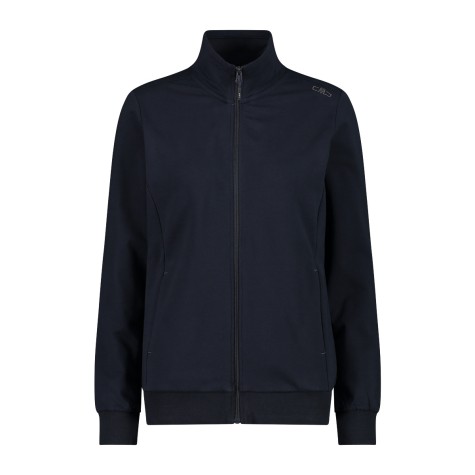 CMP FELPA ZIP LUNGA TECNICA NERA DONNA