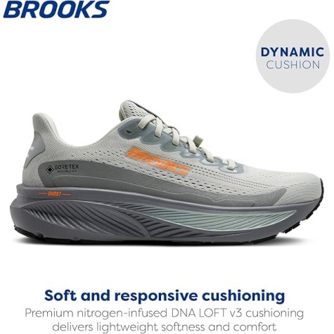 BROOKS 17 GTX UOMO SMOKE PRIME GRAY ORANGE
