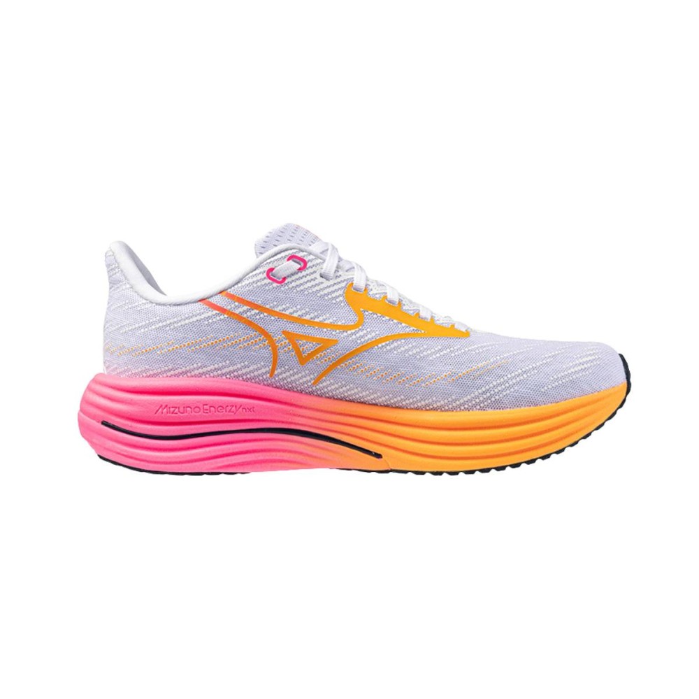 MIZUNO RIDER 29 UNISEX BIANCO ARANCIO FUXIA