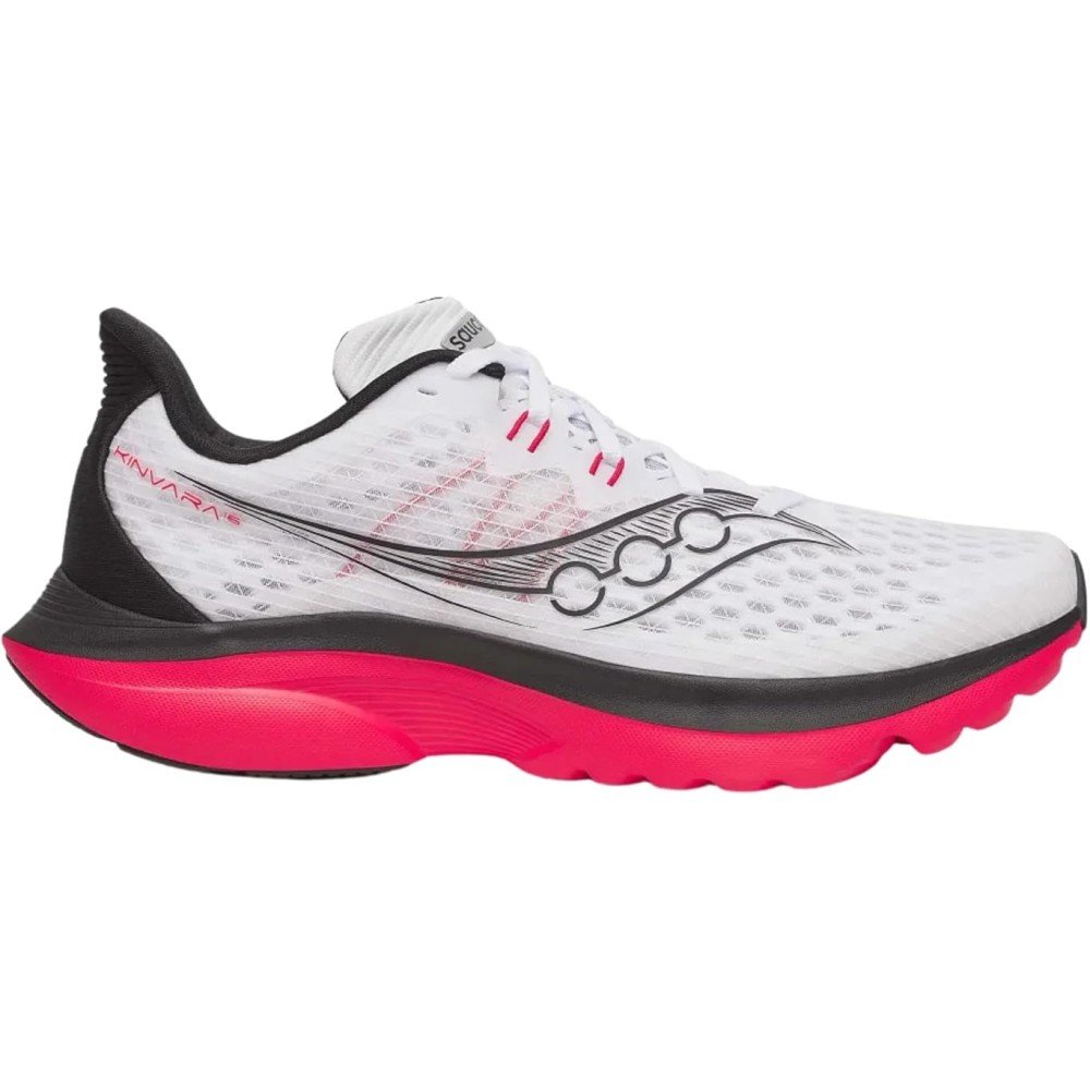 SAUCONY KINVARA 16 UOMO WHITE RED