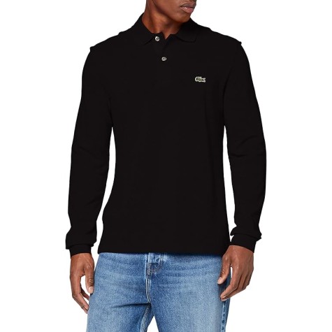 polo manica lunga lacoste uomo col. nero