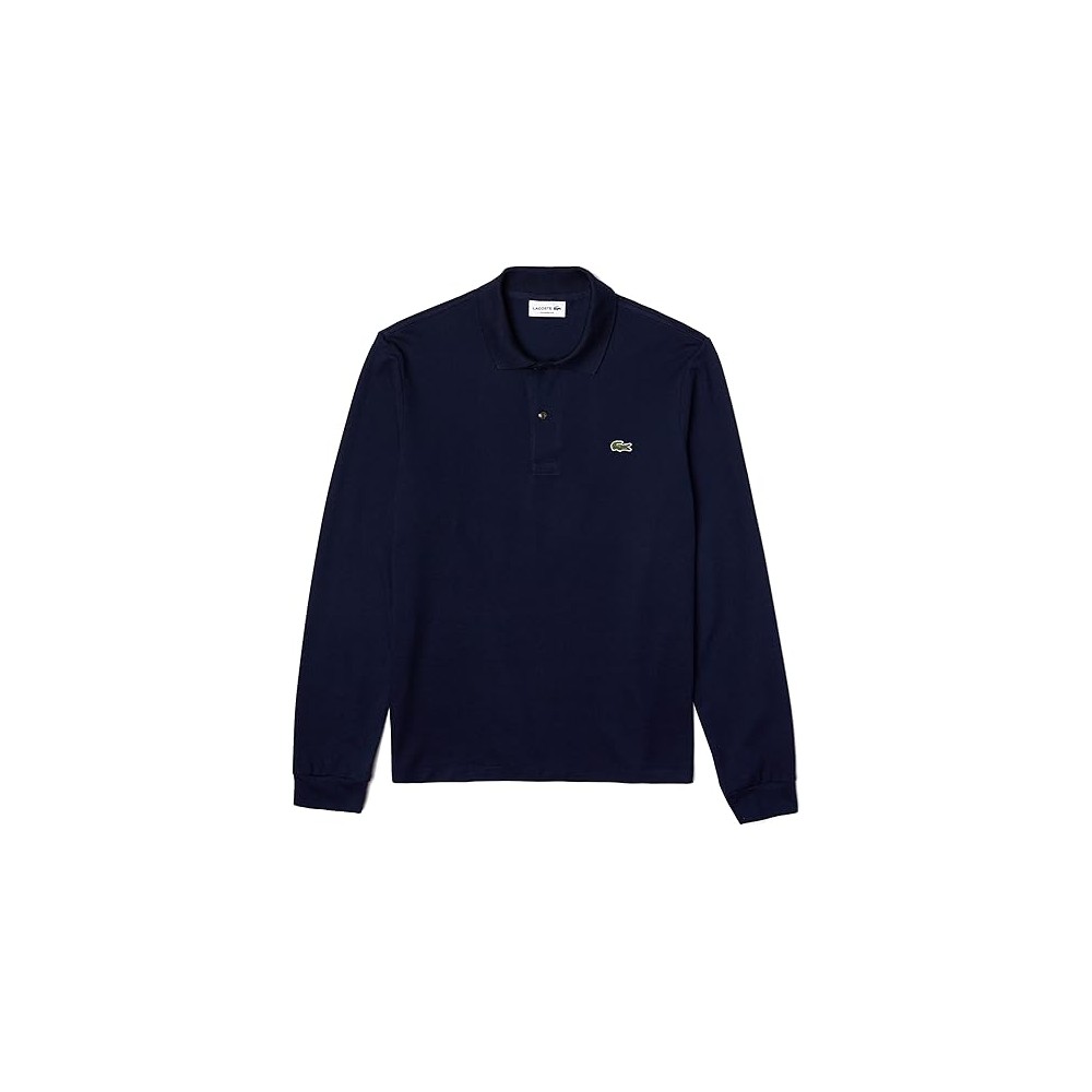 POLO MANICA LUNGA LACOSTE BLU MARINE 166