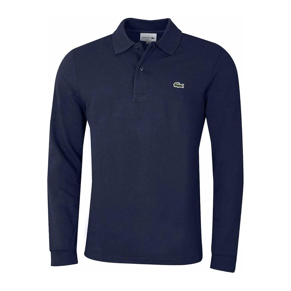 POLO MANICA LUNGA LACOSTE BLU MARINE 166