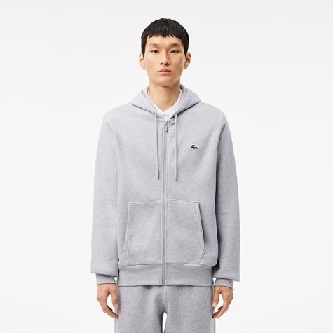 LACOSTE FELPA ZIP LUNGA UOMO SH 9626 COL GRIS CHINE' CCA