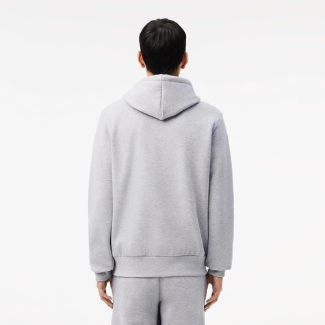 LACOSTE FELPA ZIP LUNGA UOMO SH 9626 COL GRIS CHINE' CCA