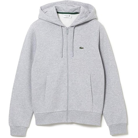 LACOSTE FELPA ZIP LUNGA UOMO SH 9626 COL GRIS CHINE' CCA