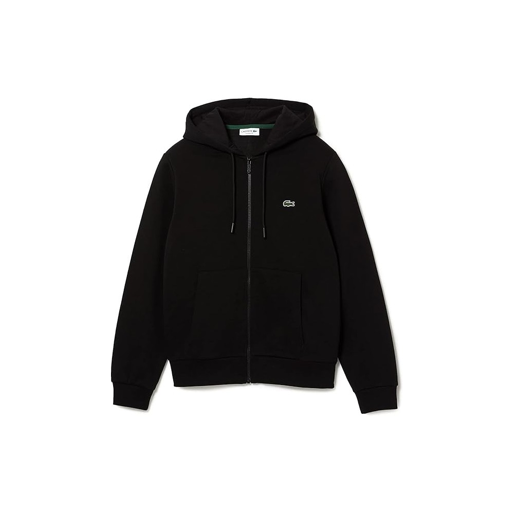 LACOSTE FELPA ZIP LUNGA UOMO SH 9626 COL 031 NOIR