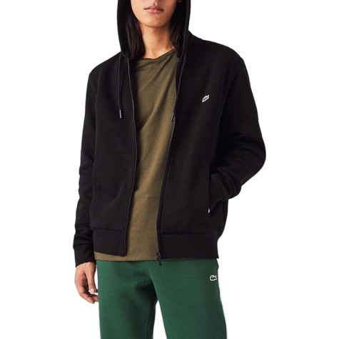 LACOSTE FELPA ZIP LUNGA UOMO SH 9626 COL 031 NOIR