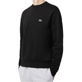 LACOSTE FELPA U8OMO GIROCOLLO SH 031 NERO