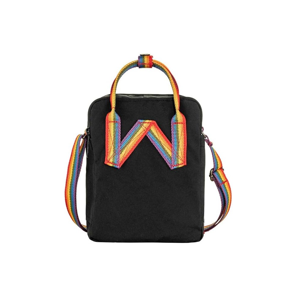 Fjällräven Kånken Mini  black rainbow pattern