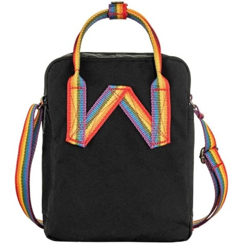 Fjällräven Kånken Mini  black rainbow pattern