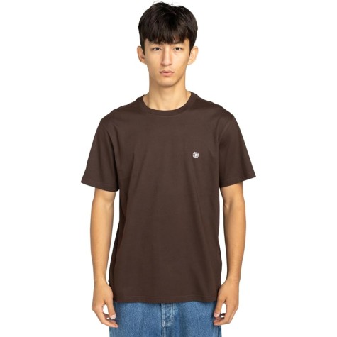 ELEMENT T SHIRT BROWN MAN