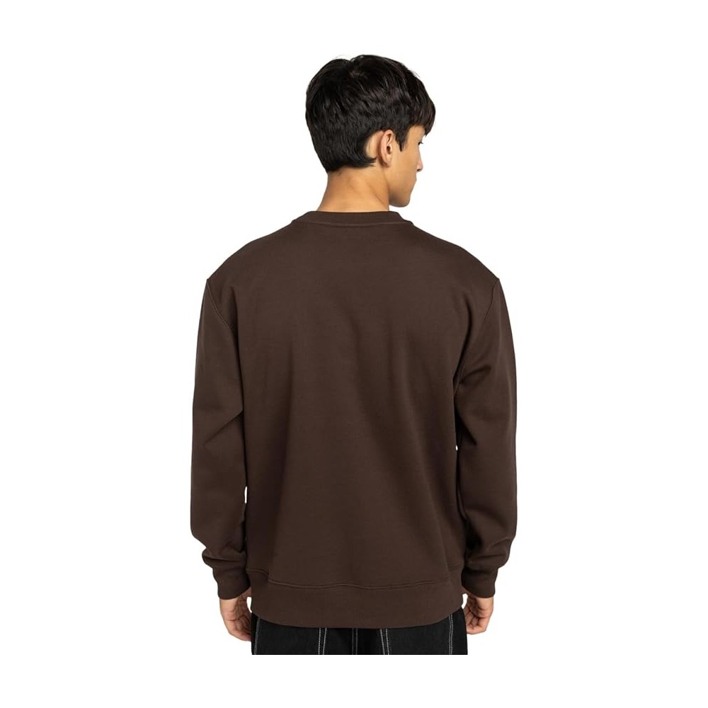 FELPA GIROCCOLO ELEMENT UOMO BROWN
