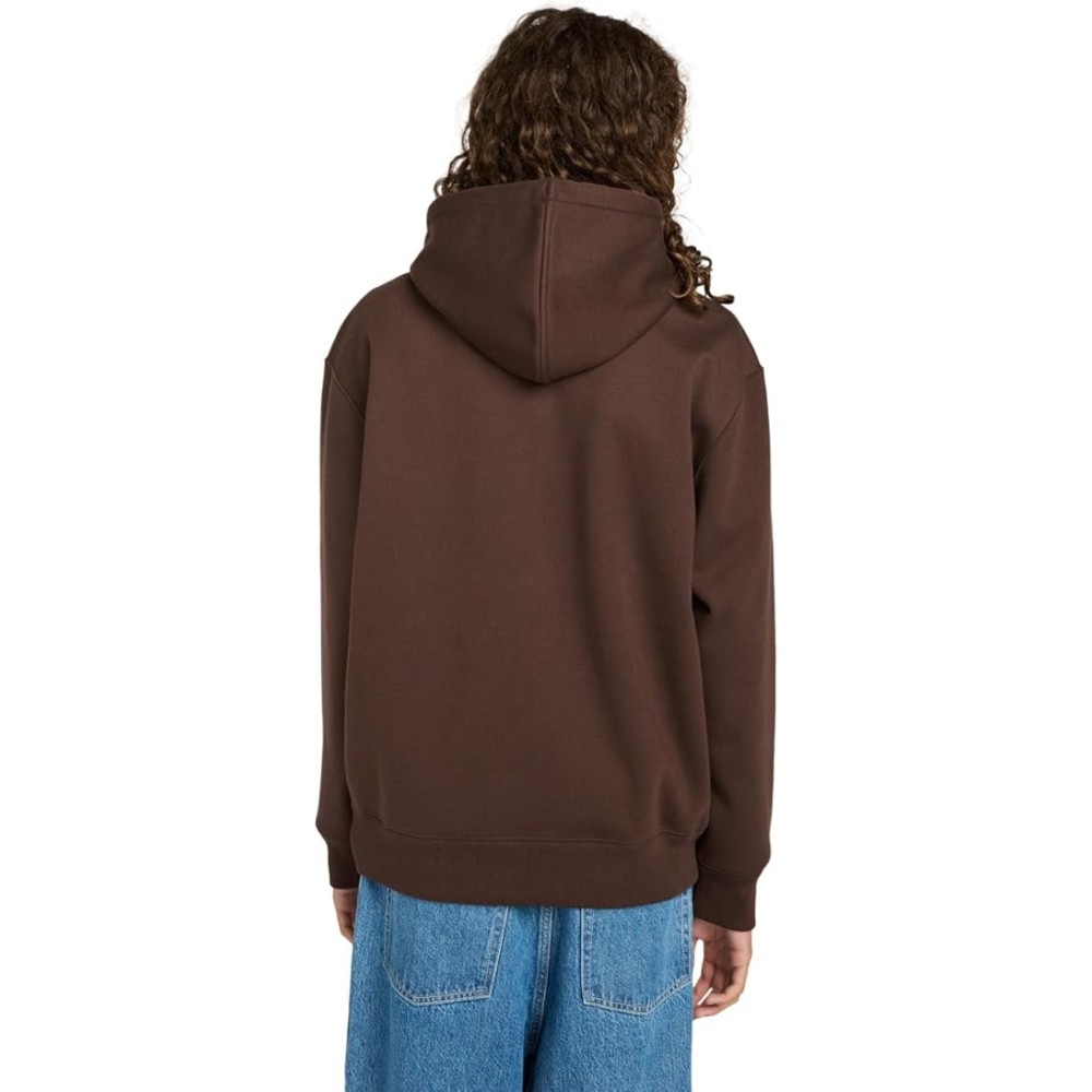 FELPA ZIP LUNGA CAPPUCCIO ELEMENT UOMO BROWN
