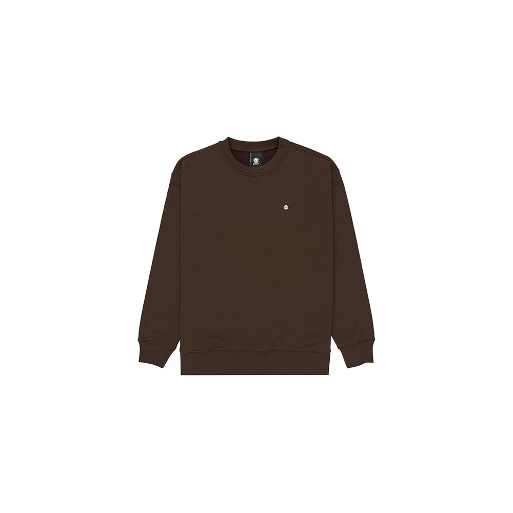 FELPA ZIP LUNGA CAPPUCCIO ELEMENT UOMO BROWN