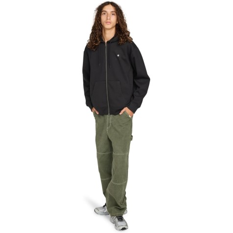 FELPA ELEMENT UOMO ZIP E CAPPUCCIO NERO