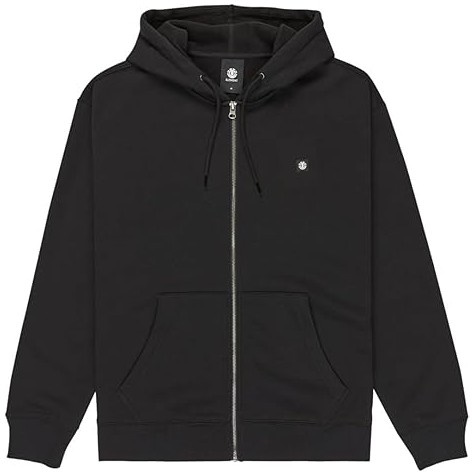 FELPA ELEMENT UOMO ZIP E CAPPUCCIO NERO