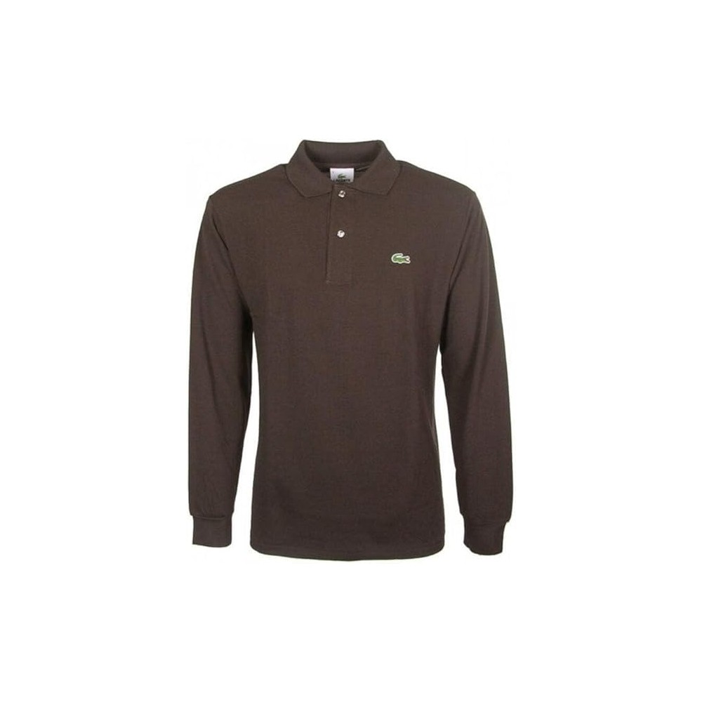 POLO LACOSTE MANICA LUNGA UOMO MARRON 1312