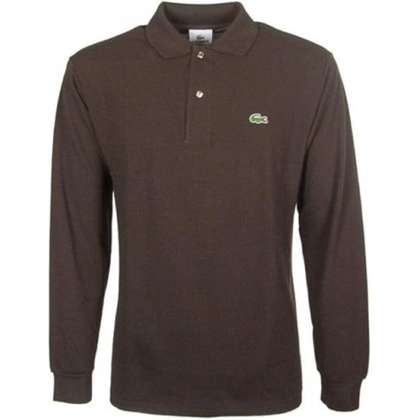 POLO LACOSTE MANICA LUNGA UOMO MARRON 1312
