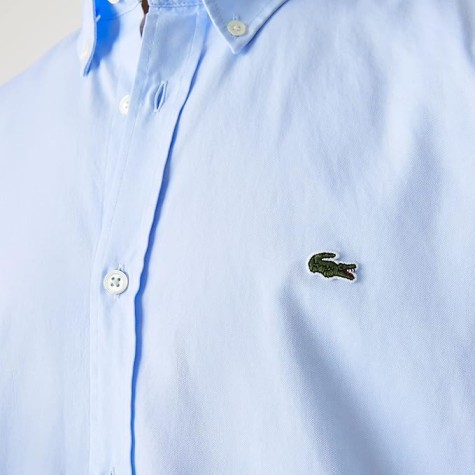 CAMICIA LACOSTE CH2933 BLEU HBP UOMO MANICA LUNGA