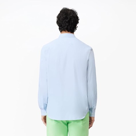 CAMICIA LACOSTE CH2933 BLEU HBP UOMO MANICA LUNGA