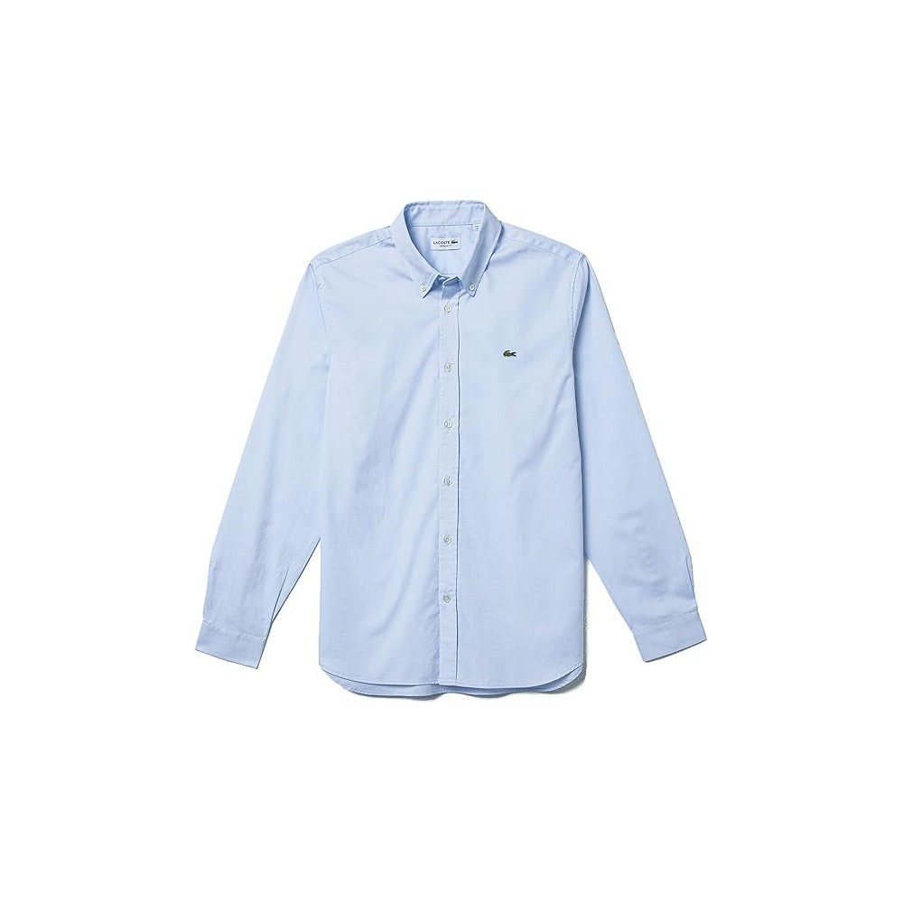 CAMICIA LACOSTE CH2933 BLEU HBP UOMO MANICA LUNGA