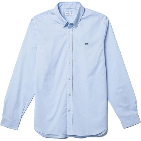 CAMICIA LACOSTE CH2933 BLEU HBP UOMO MANICA LUNGA