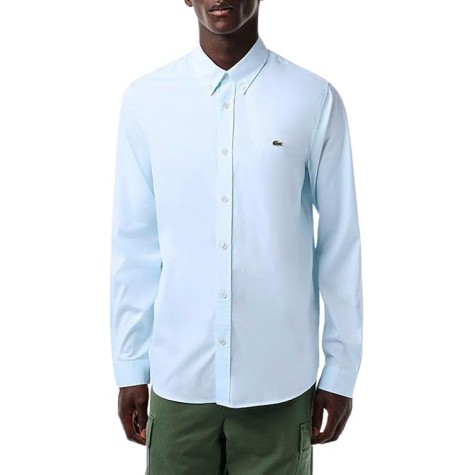 CAMICIA LACOSTE CH2933 BLEU HBP UOMO MANICA LUNGA