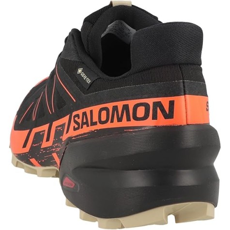 SCARPE TRAIL SALOMON SPEED CROSS 6 GTX BLACK SHOCKING ORANGE WHITE PEPPER