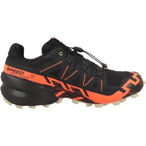 SCARPE TRAIL SALOMON SPEED CROSS 6 GTX BLACK SHOCKING ORANGE WHITE PEPPER
