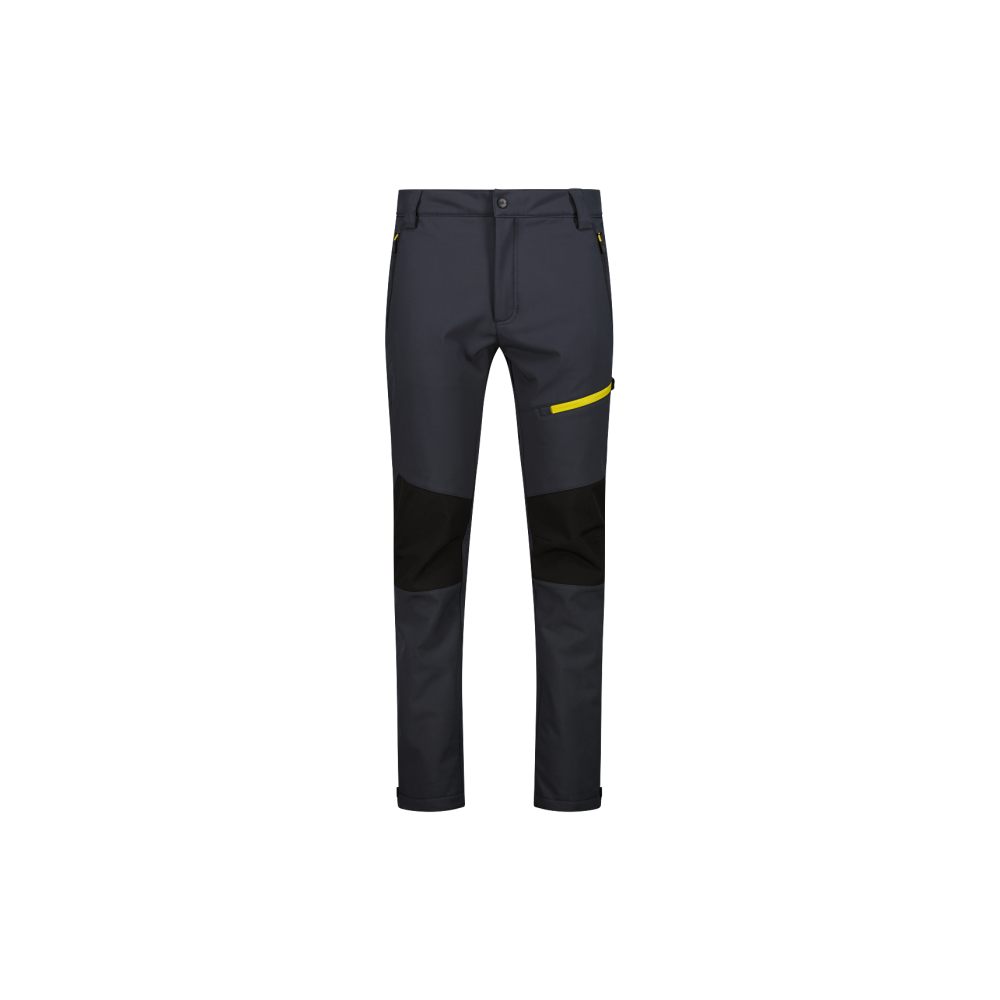 pantalone soft shell cmp uomo grigio lime