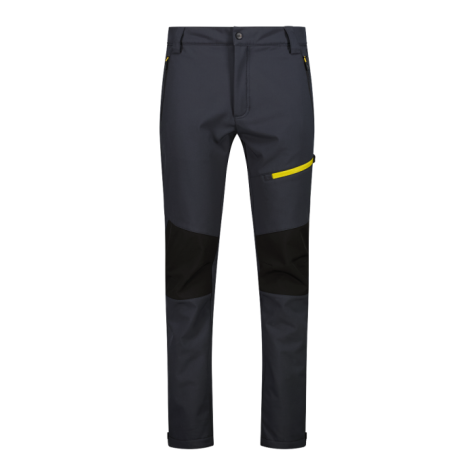 pantalone soft shell cmp uomo grigio lime