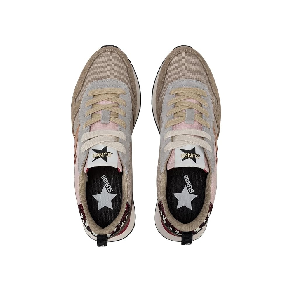 SCARPA DONNA SUN 68 STARGIRL MULTICOLOR BEIGE...