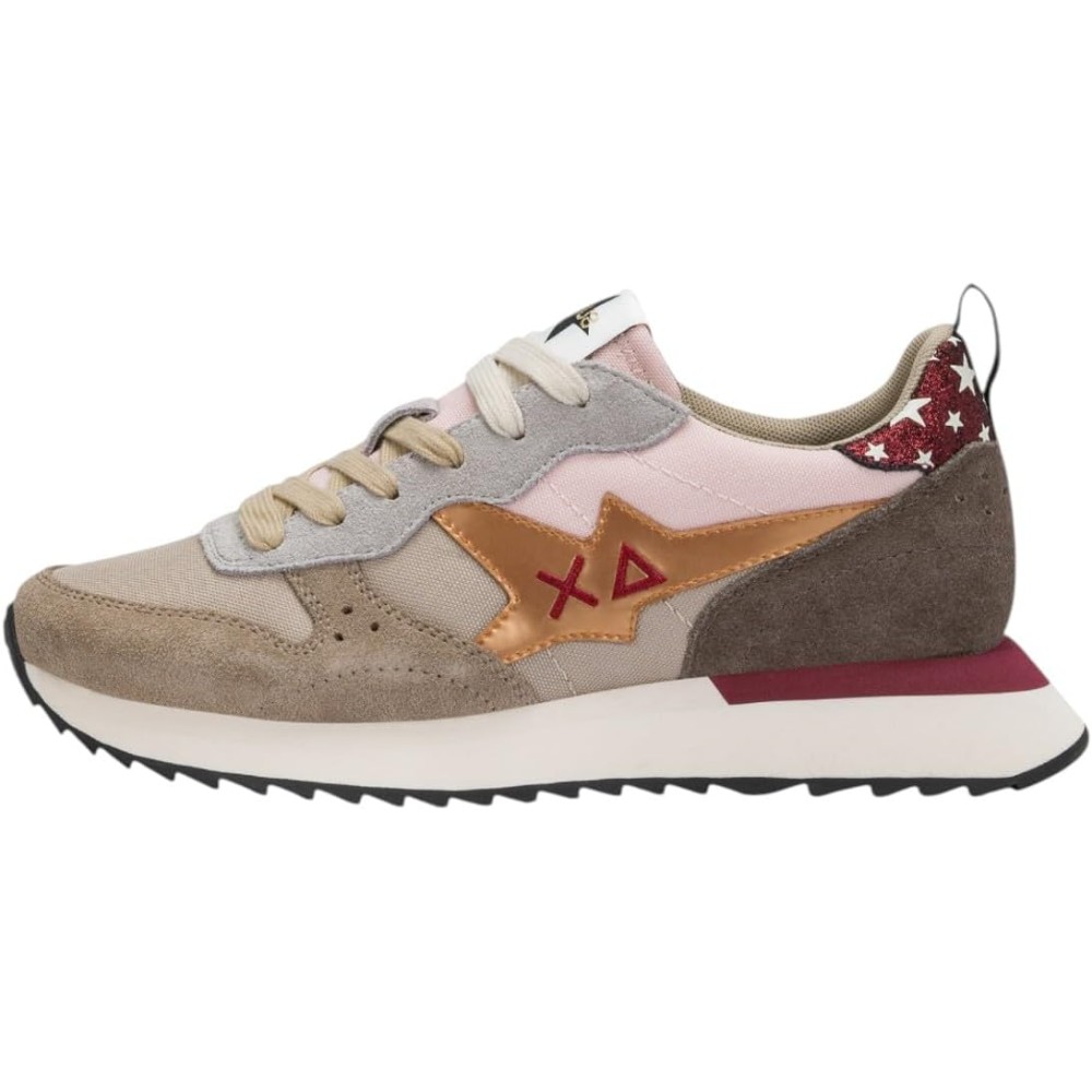 SCARPA DONNA SUN 68 STARGIRL MULTICOLOR BEIGE...