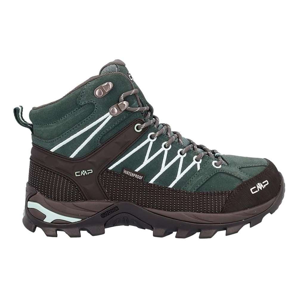 scarpa cmp donna rigel mid trek  green  jade