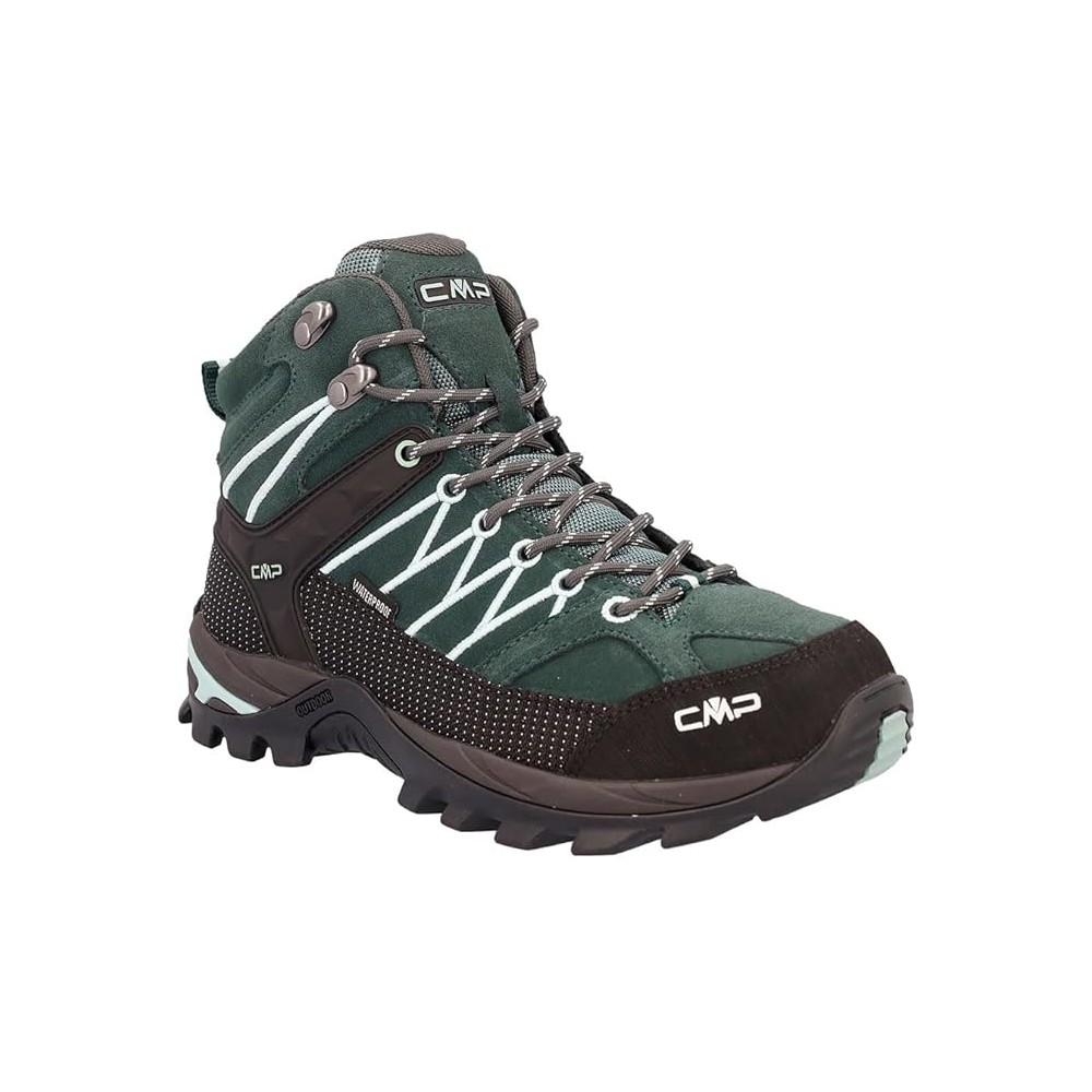 scarpa cmp donna rigel mid trek  green  jade