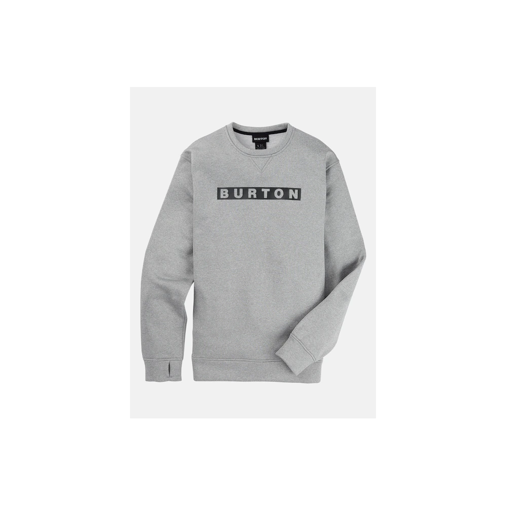 FELPA GIROCOLLO BURTO UOMO GRIGIO GRAY HEATHER