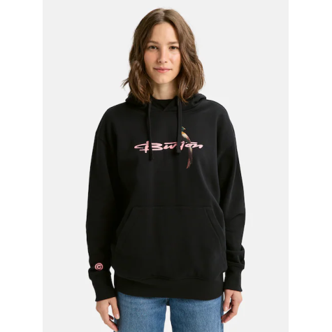 FELPA DONNA CAPPUCCIO TRUE BLACK