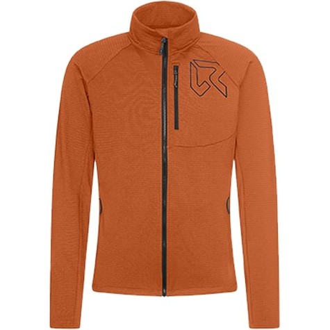 FLEECE ZIP LUNGA UOMO ARROWS MOCK RUST