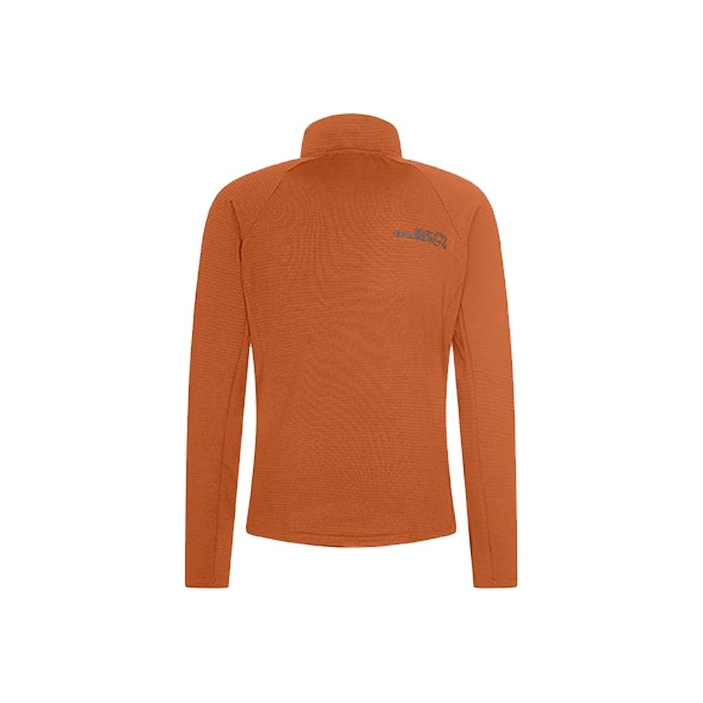 FLEECE ZIP LUNGA UOMO ARROWS MOCK RUST