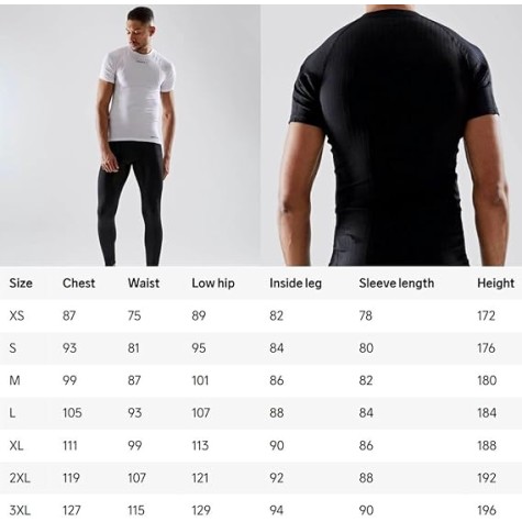 T SHIRT CRAFT ACTIVE EXTREME X CN SS NERA  UOMO